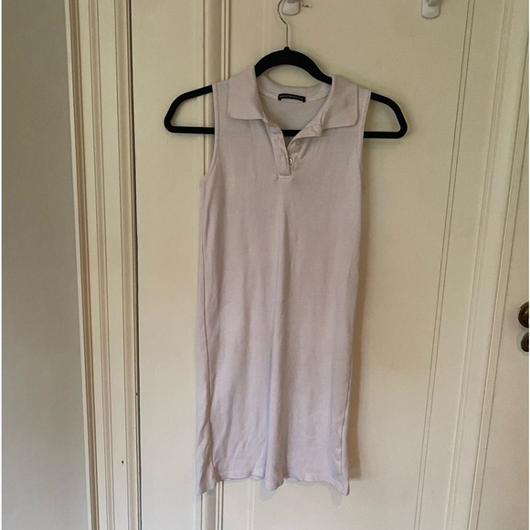 White Brandy Melville Caroline Polo Dress - Picture 2 of 9